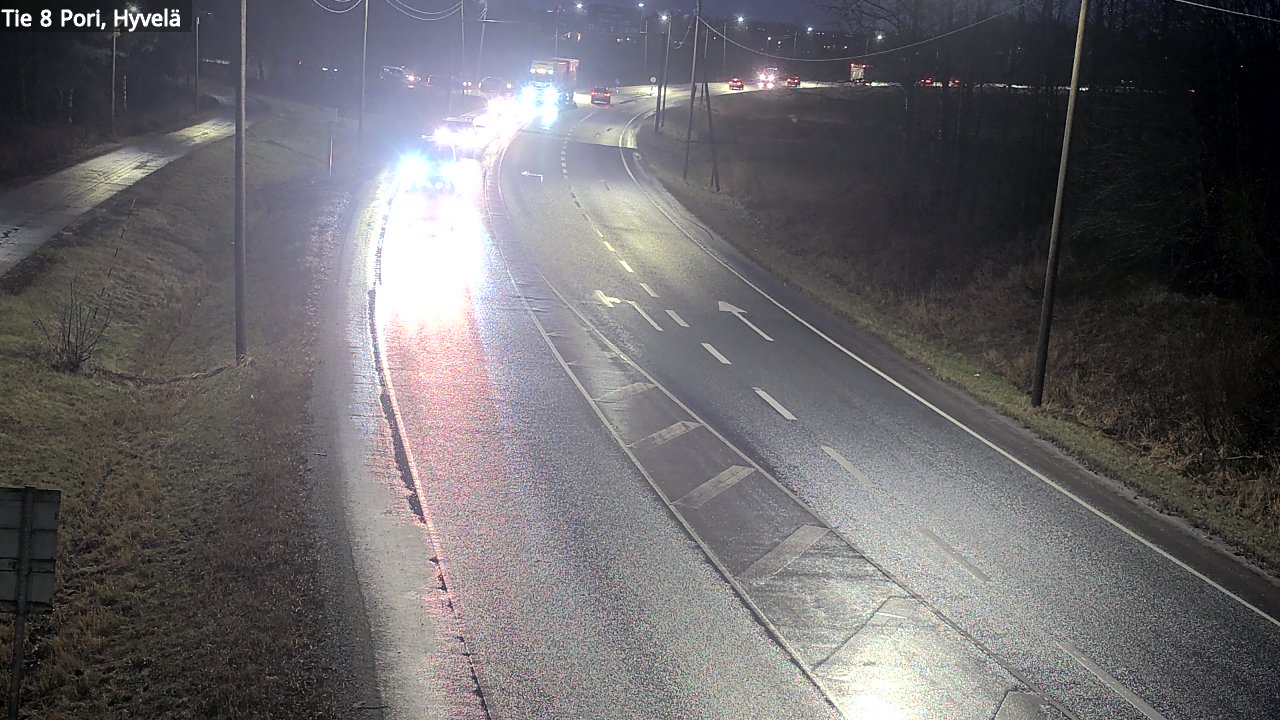 Weather Camera Image Road 8 Pori, Hyvelä, Pori, Satakunta