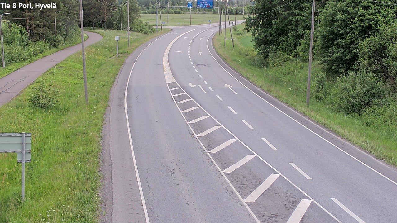 Kelikamerat Kuva Tie 8 Pori, Hyvelä, Pori, Satakunta