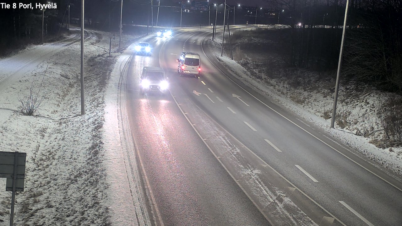 Weather Camera Image Road 8 Pori, Hyvelä, Pori, Satakunta