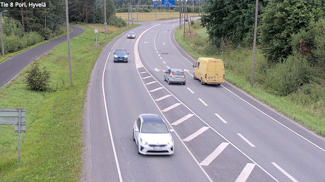 Kelikamerat Kuva Tie 8 Pori, Hyvelä, Pori, Satakunta