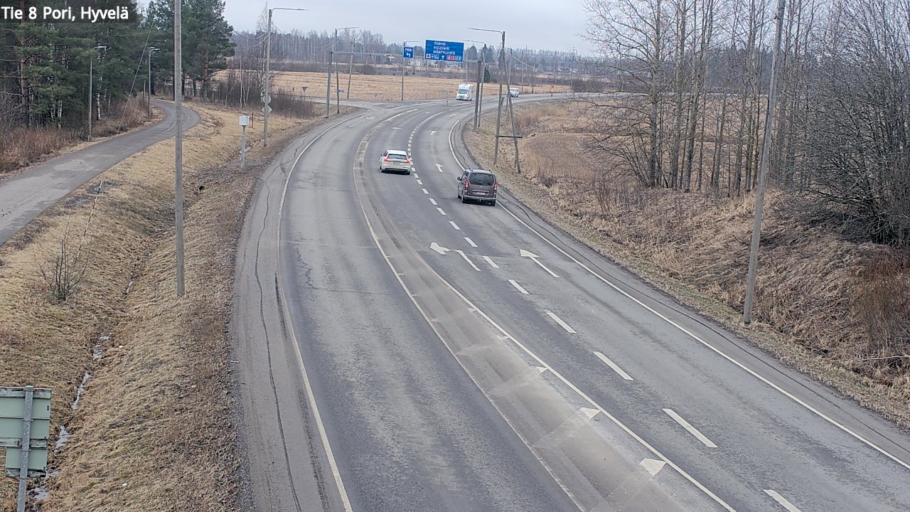 Weather Camera Image Road 8 Pori, Hyvelä, Pori, Satakunta