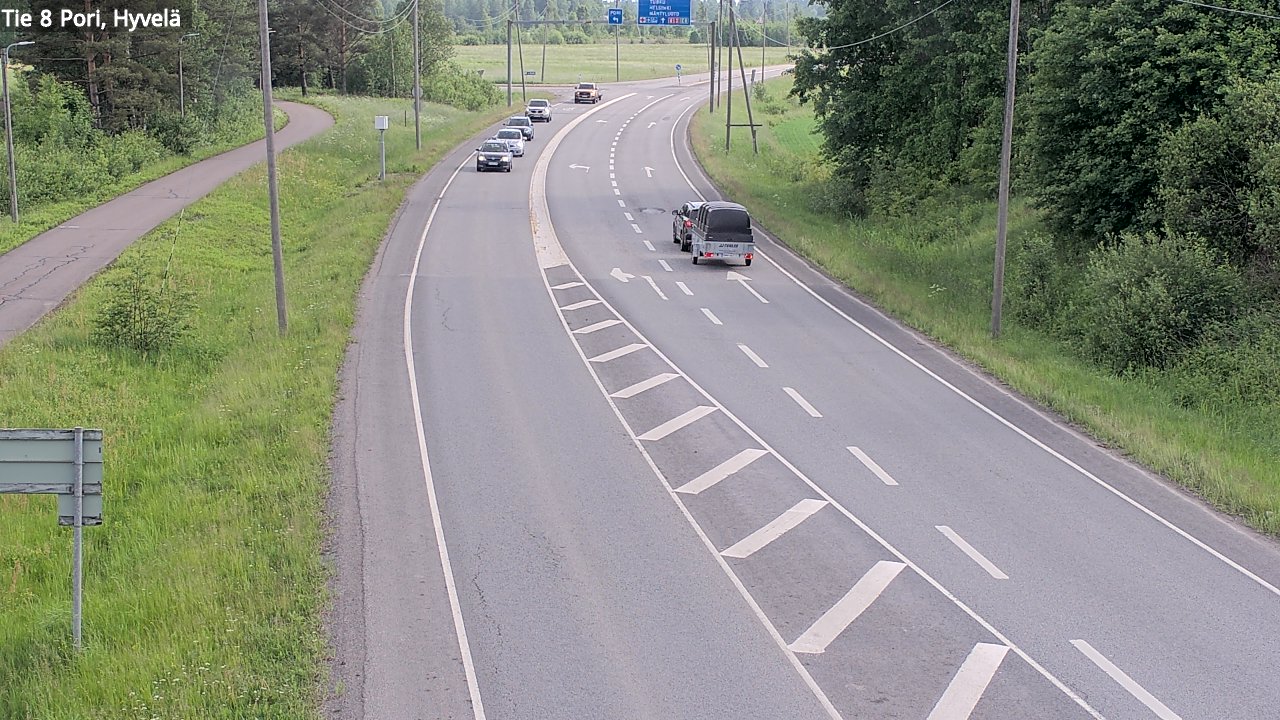 Kelikamerat Kuva Tie 8 Pori, Hyvelä, Pori, Satakunta