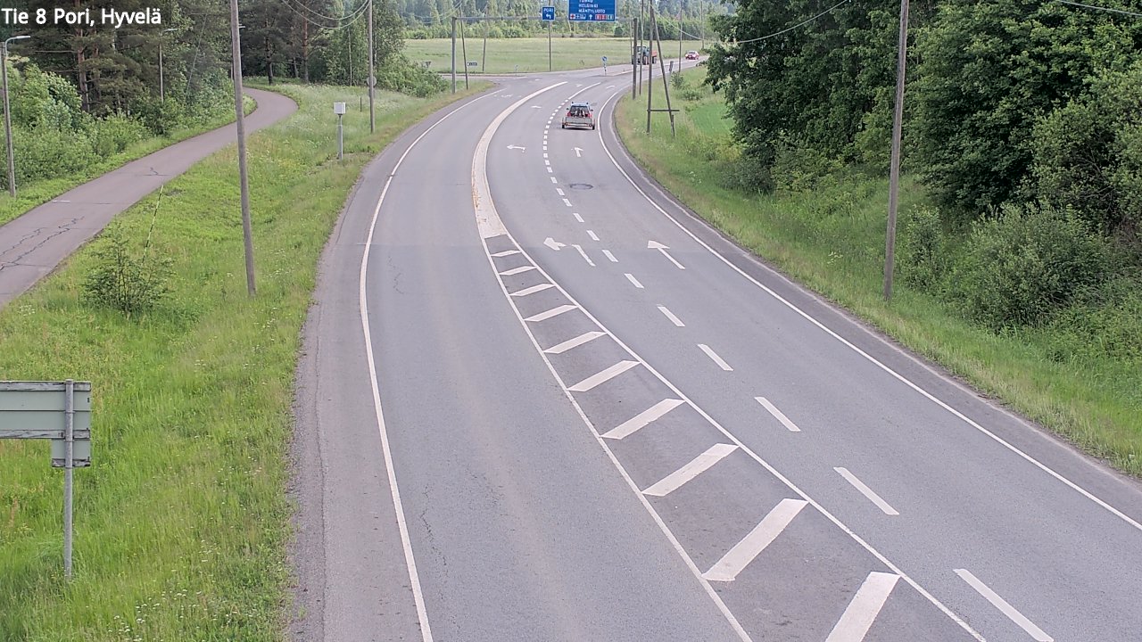Kelikamerat Kuva Tie 8 Pori, Hyvelä, Pori, Satakunta
