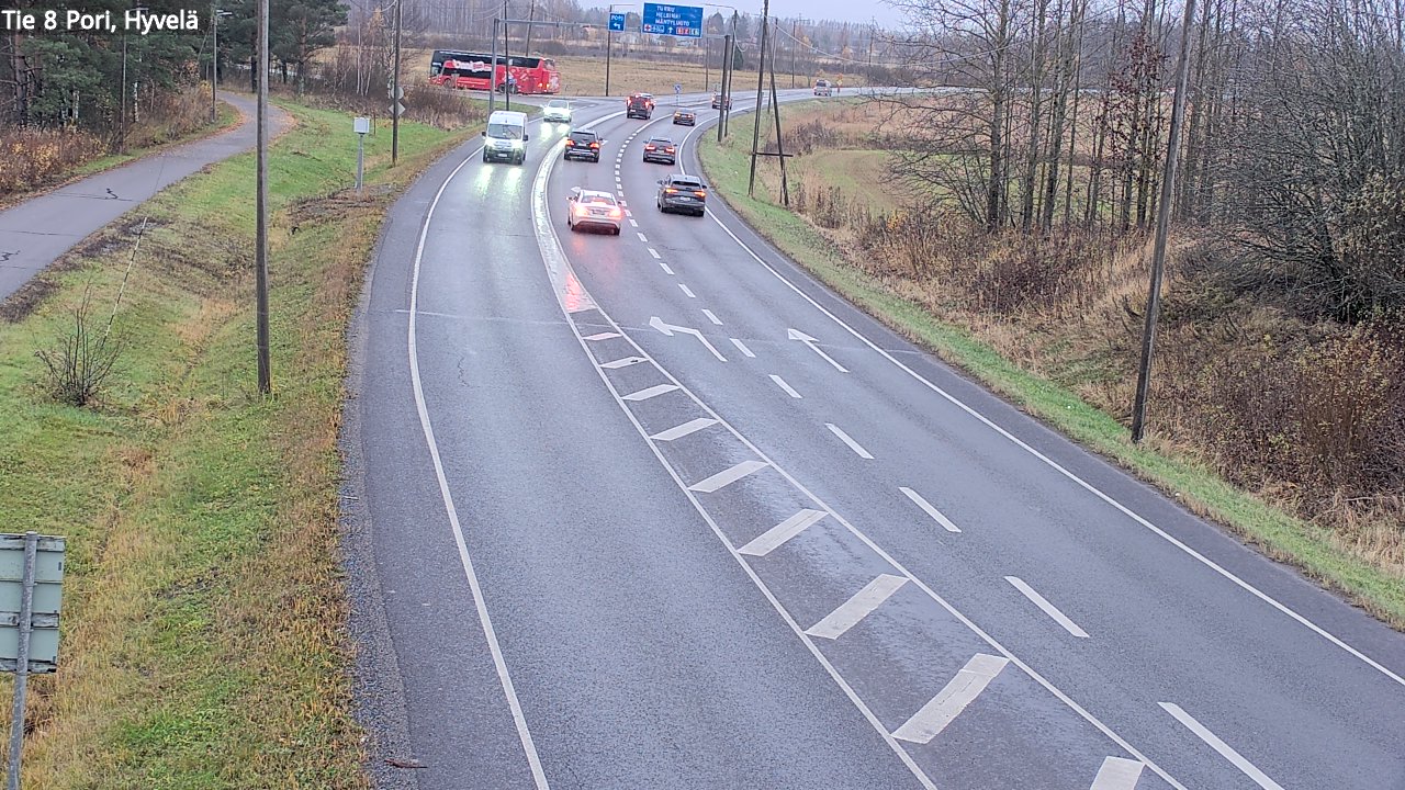 Kelikamerat Kuva Tie 8 Pori, Hyvelä, Pori, Satakunta