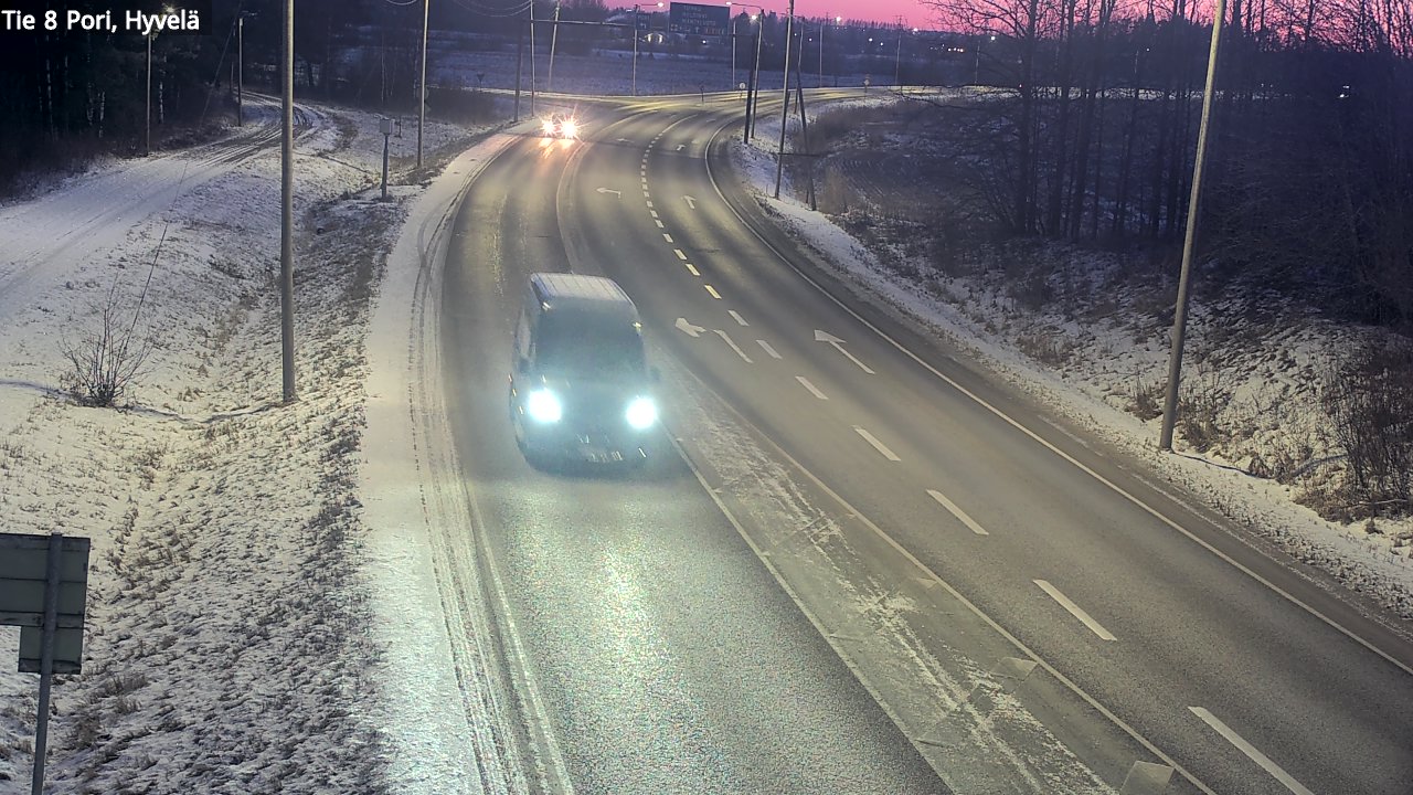 Weather Camera Image Road 8 Pori, Hyvelä, Pori, Satakunta