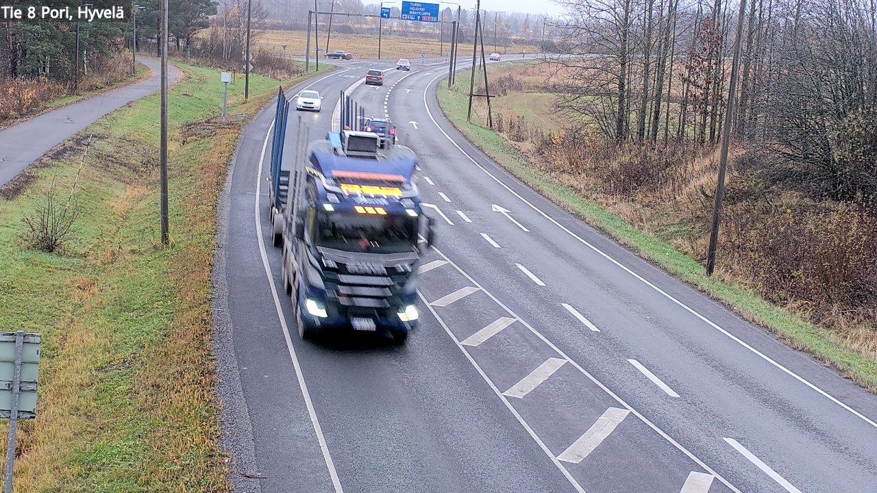 Kelikamerat Kuva Tie 8 Pori, Hyvelä, Pori, Satakunta