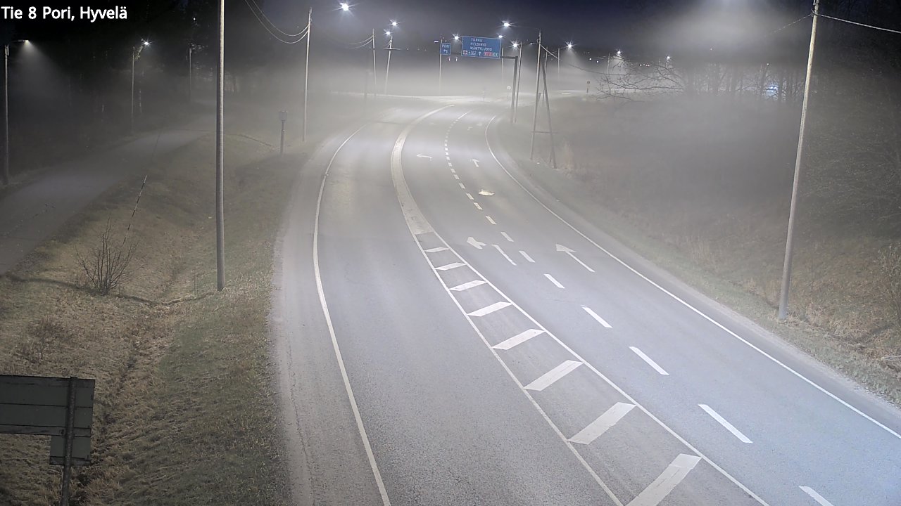 Weather Camera Image Väg 8 Björneborg, Hjulböle, Pori, Satakunta