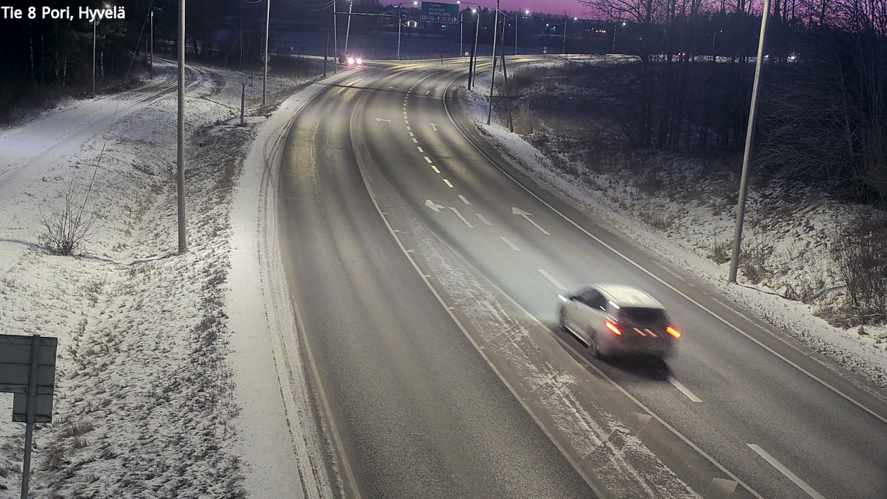 Weather Camera Image Road 8 Pori, Hyvelä, Pori, Satakunta