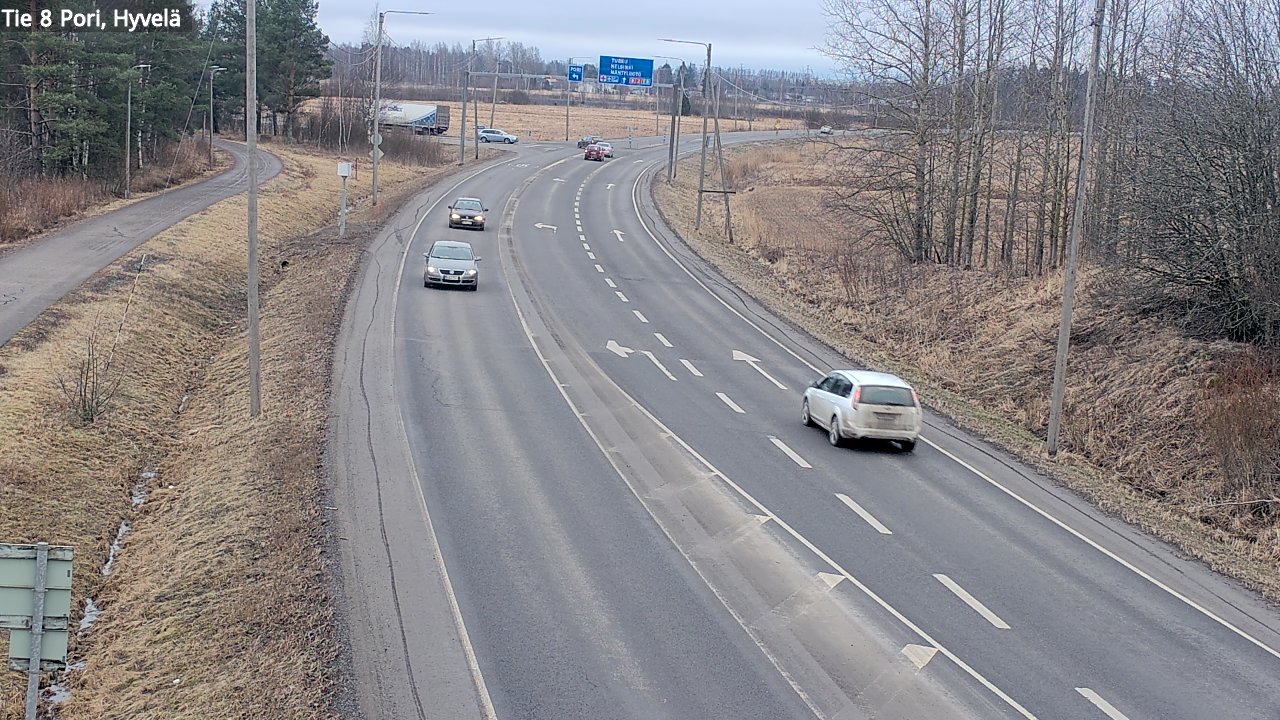 Kelikamerat Kuva Tie 8 Pori, Hyvelä, Pori, Satakunta