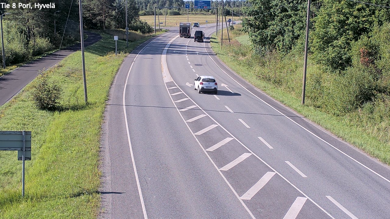 Kelikamerat Kuva Tie 8 Pori, Hyvelä, Pori, Satakunta