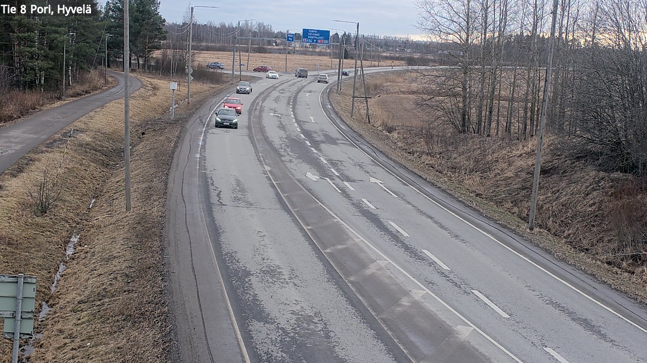 Kelikamerat Kuva Tie 8 Pori, Hyvelä, Pori, Satakunta