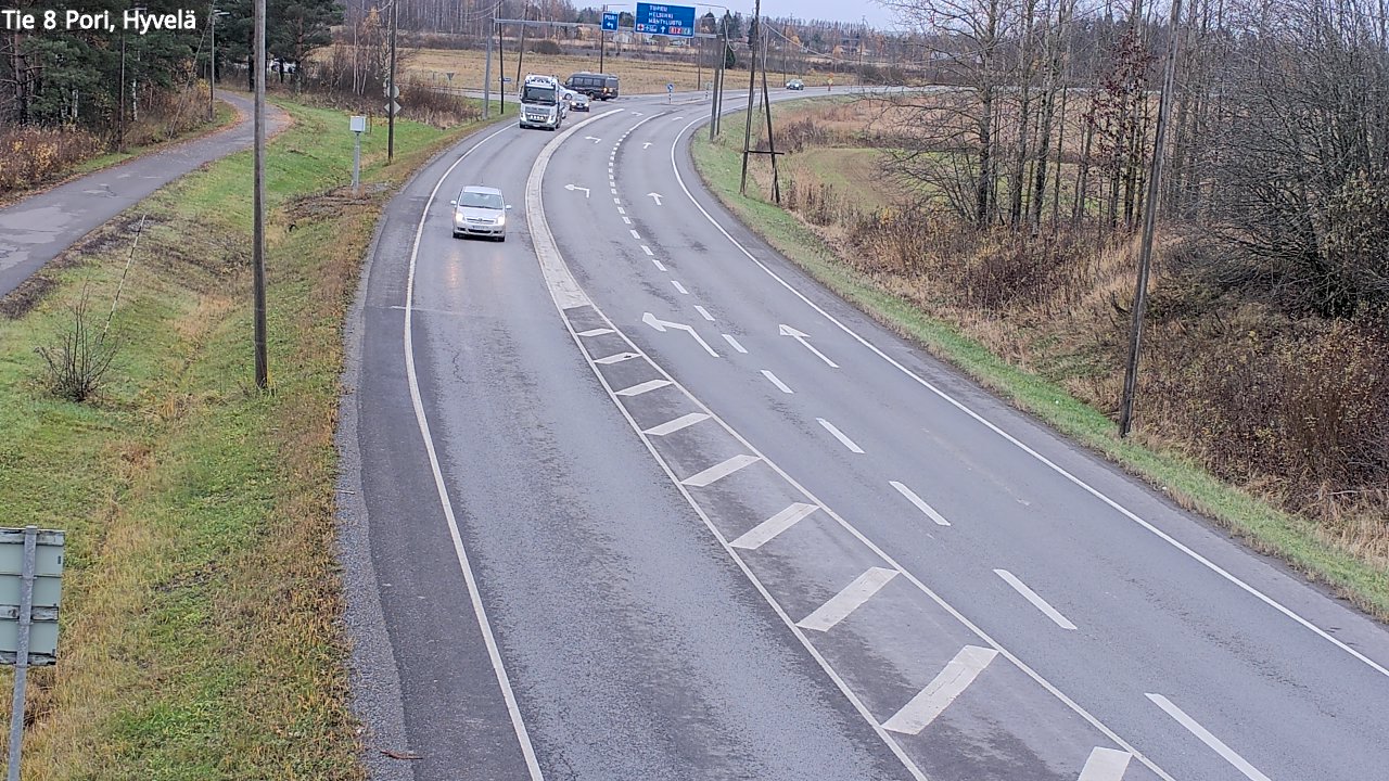 Kelikamerat Kuva Tie 8 Pori, Hyvelä, Pori, Satakunta