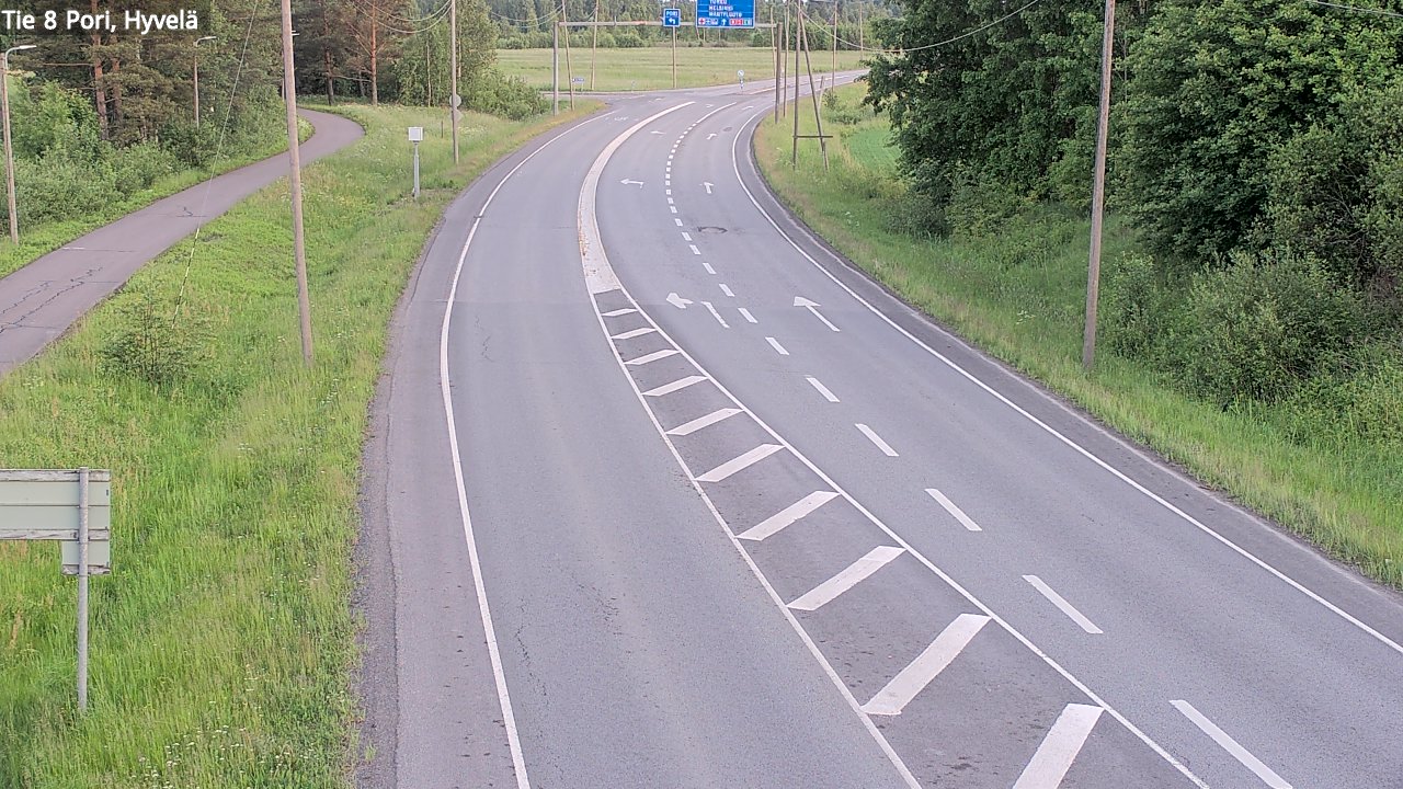 Kelikamerat Kuva Tie 8 Pori, Hyvelä, Pori, Satakunta