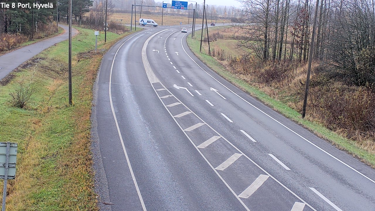 Kelikamerat Kuva Tie 8 Pori, Hyvelä, Pori, Satakunta