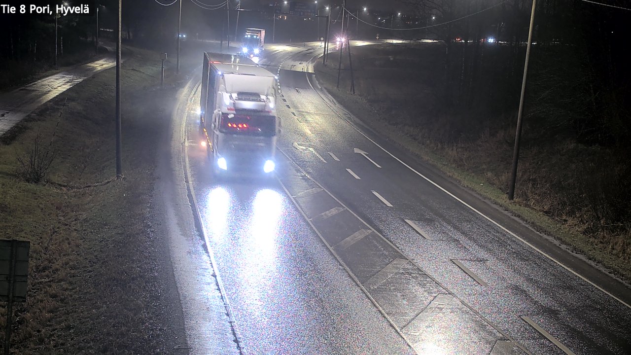 Weather Camera Image Road 8 Pori, Hyvelä, Pori, Satakunta