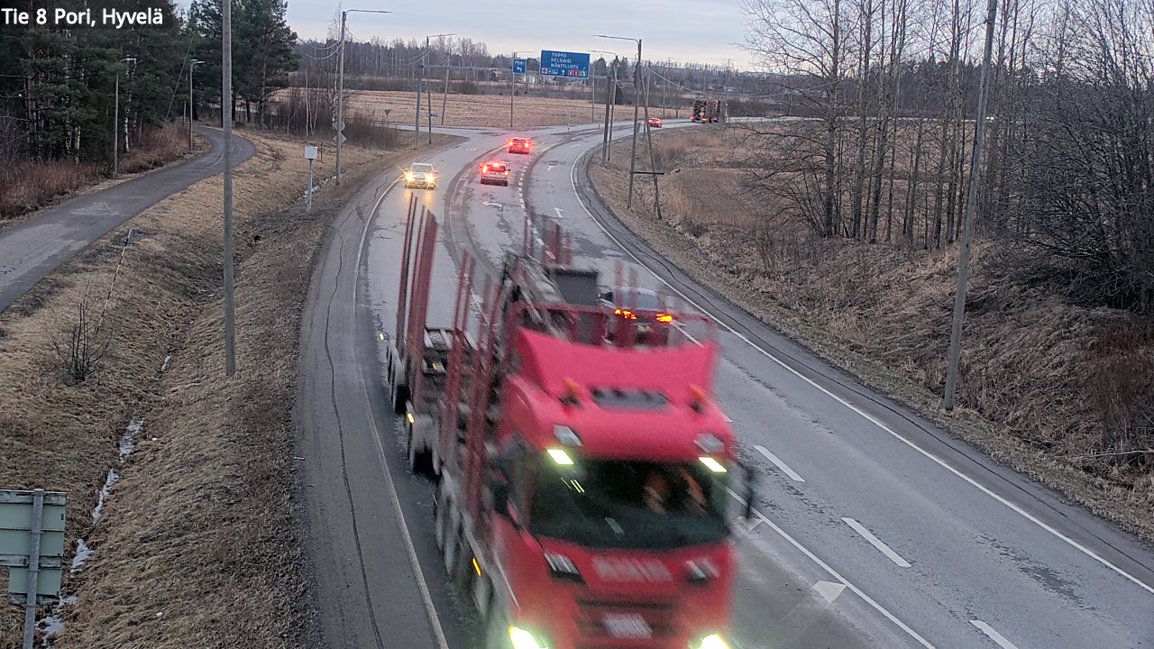 Kelikamerat Kuva Tie 8 Pori, Hyvelä, Pori, Satakunta