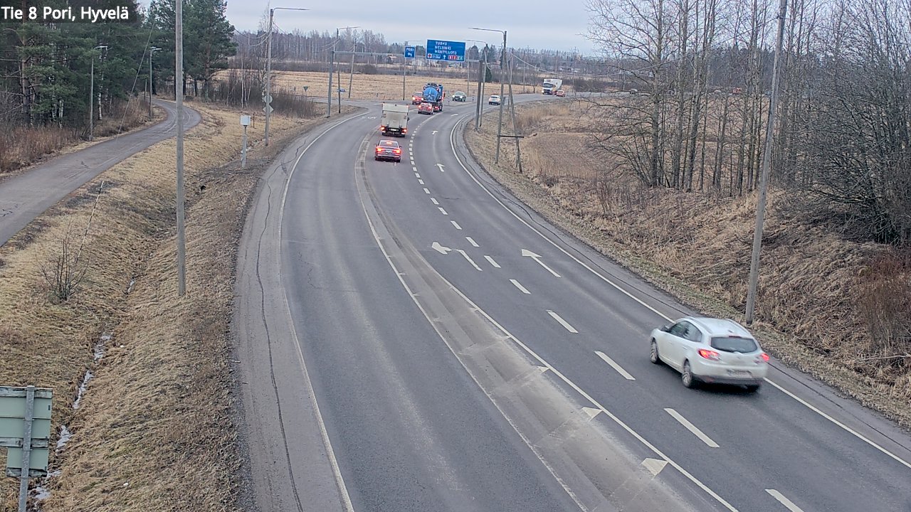 Kelikamerat Kuva Tie 8 Pori, Hyvelä, Pori, Satakunta