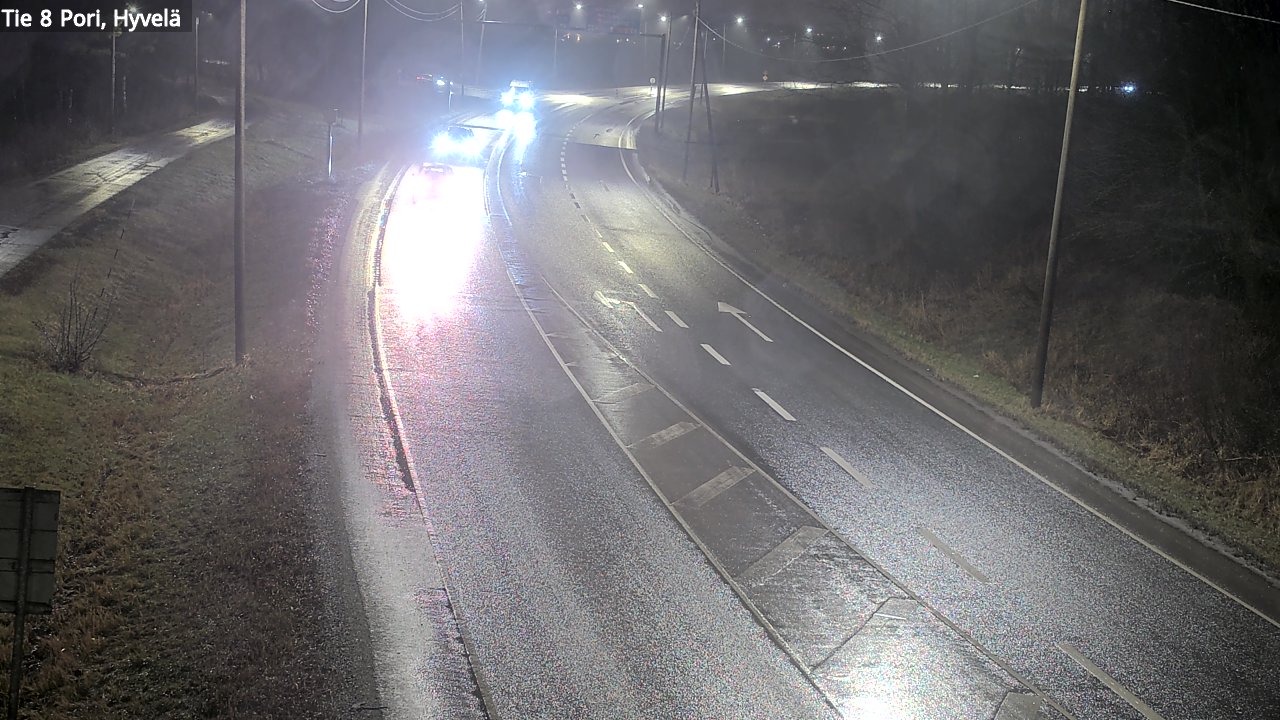 Weather Camera Image Road 8 Pori, Hyvelä, Pori, Satakunta