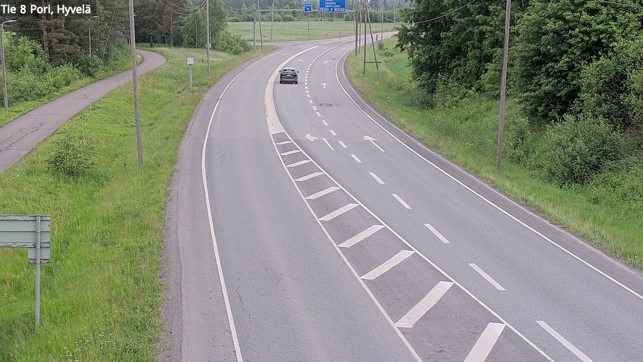 Kelikamerat Kuva Tie 8 Pori, Hyvelä, Pori, Satakunta