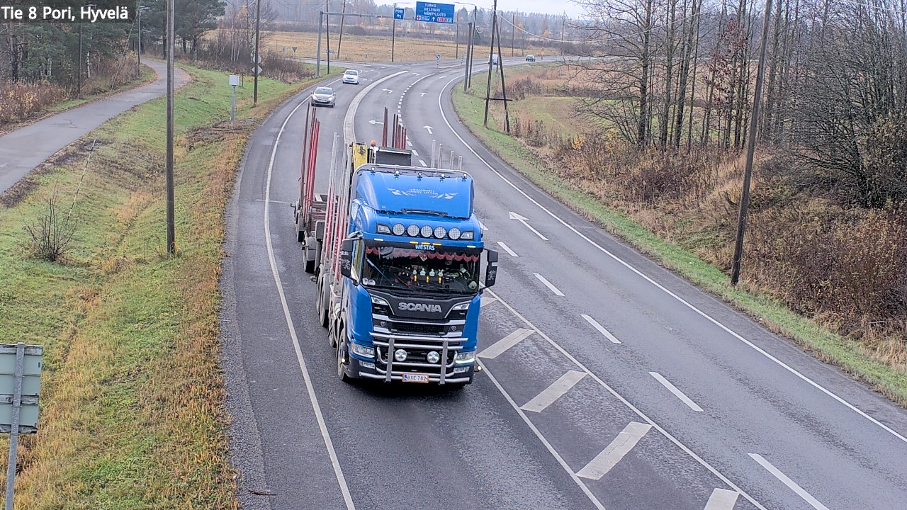 Kelikamerat Kuva Tie 8 Pori, Hyvelä, Pori, Satakunta