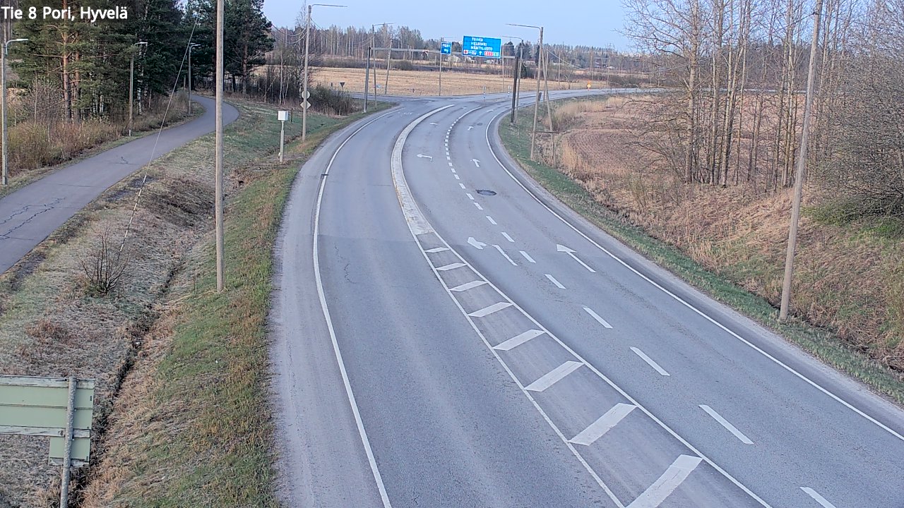 Kelikamerat Kuva Tie 8 Pori, Hyvelä, Pori, Satakunta