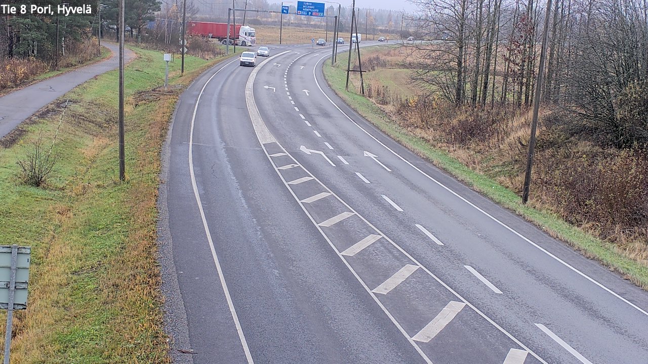 Kelikamerat Kuva Tie 8 Pori, Hyvelä, Pori, Satakunta