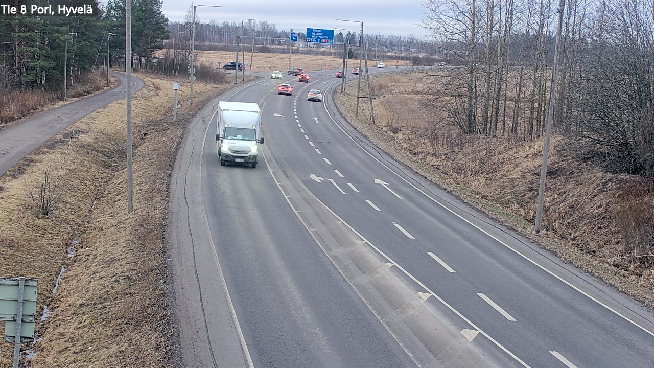 Kelikamerat Kuva Tie 8 Pori, Hyvelä, Pori, Satakunta