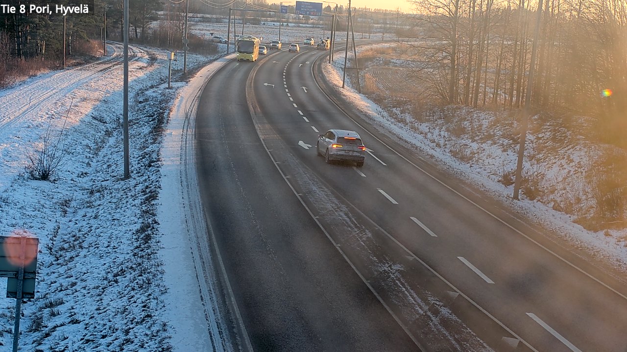 Weather Camera Image Road 8 Pori, Hyvelä, Pori, Satakunta