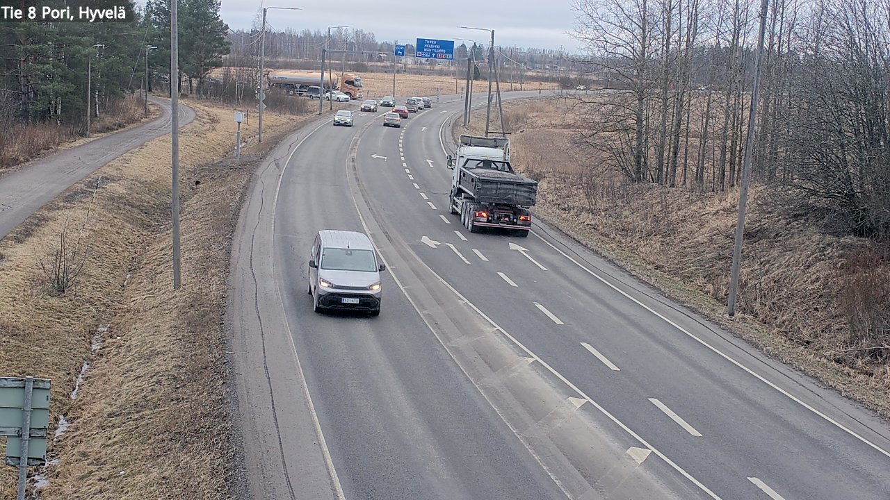 Kelikamerat Kuva Tie 8 Pori, Hyvelä, Pori, Satakunta