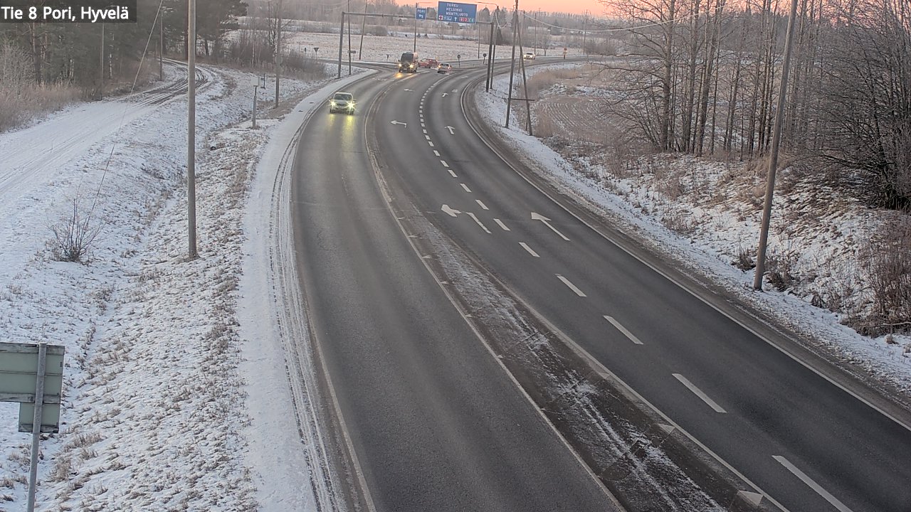 Kelikamerat Kuva Tie 8 Pori, Hyvelä, Pori, Satakunta