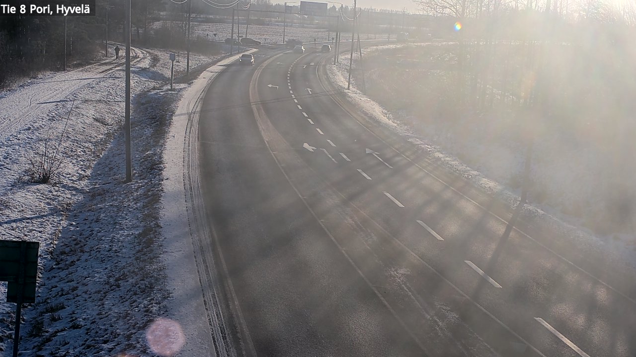 Weather Camera Image Road 8 Pori, Hyvelä, Pori, Satakunta