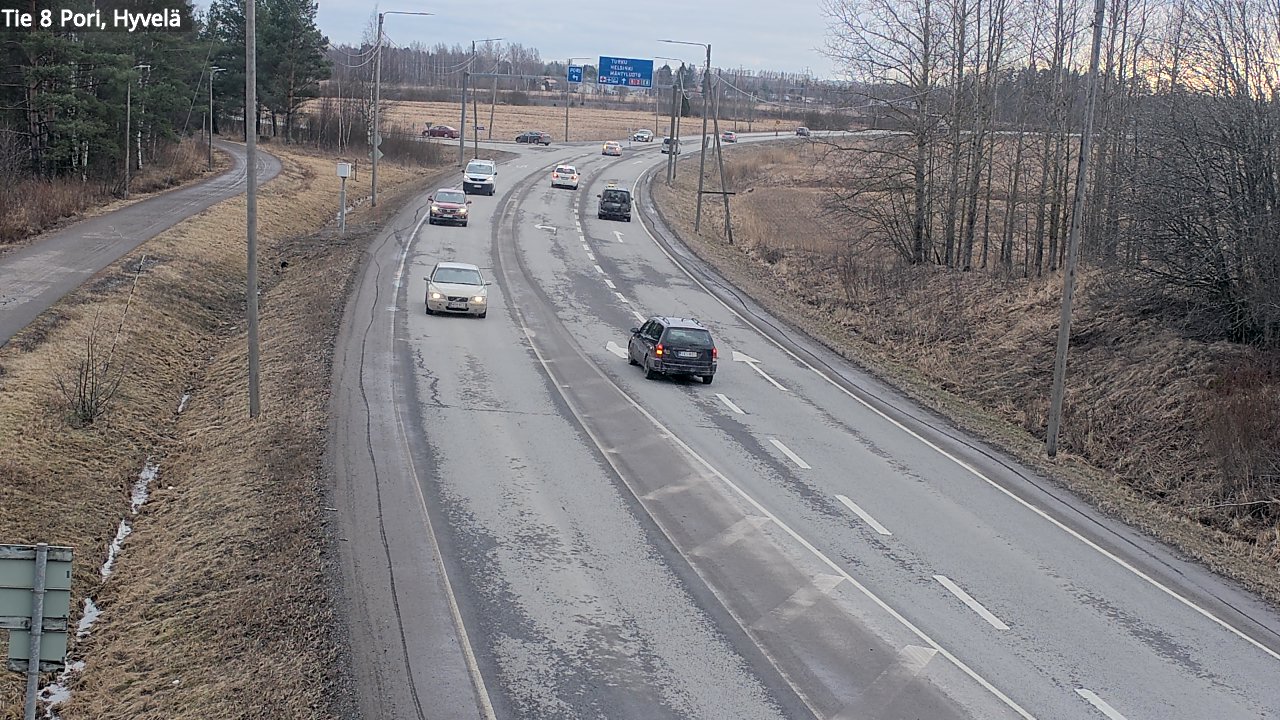 Kelikamerat Kuva Tie 8 Pori, Hyvelä, Pori, Satakunta