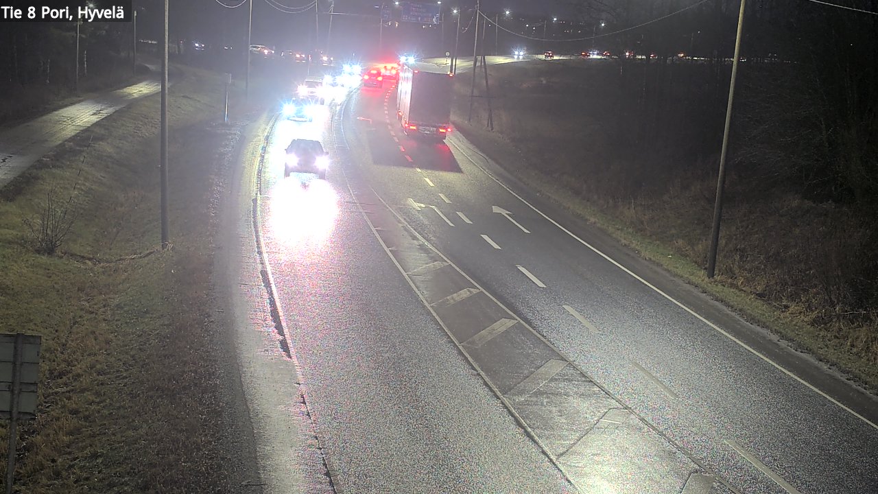 Weather Camera Image Road 8 Pori, Hyvelä, Pori, Satakunta