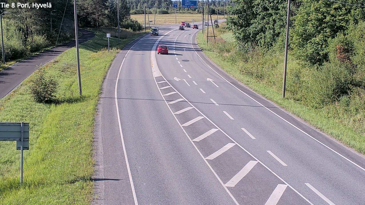 Kelikamerat Kuva Tie 8 Pori, Hyvelä, Pori, Satakunta