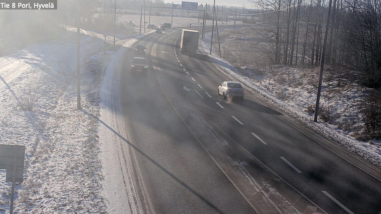 Kelikamerat Kuva Tie 8 Pori, Hyvelä, Pori, Satakunta