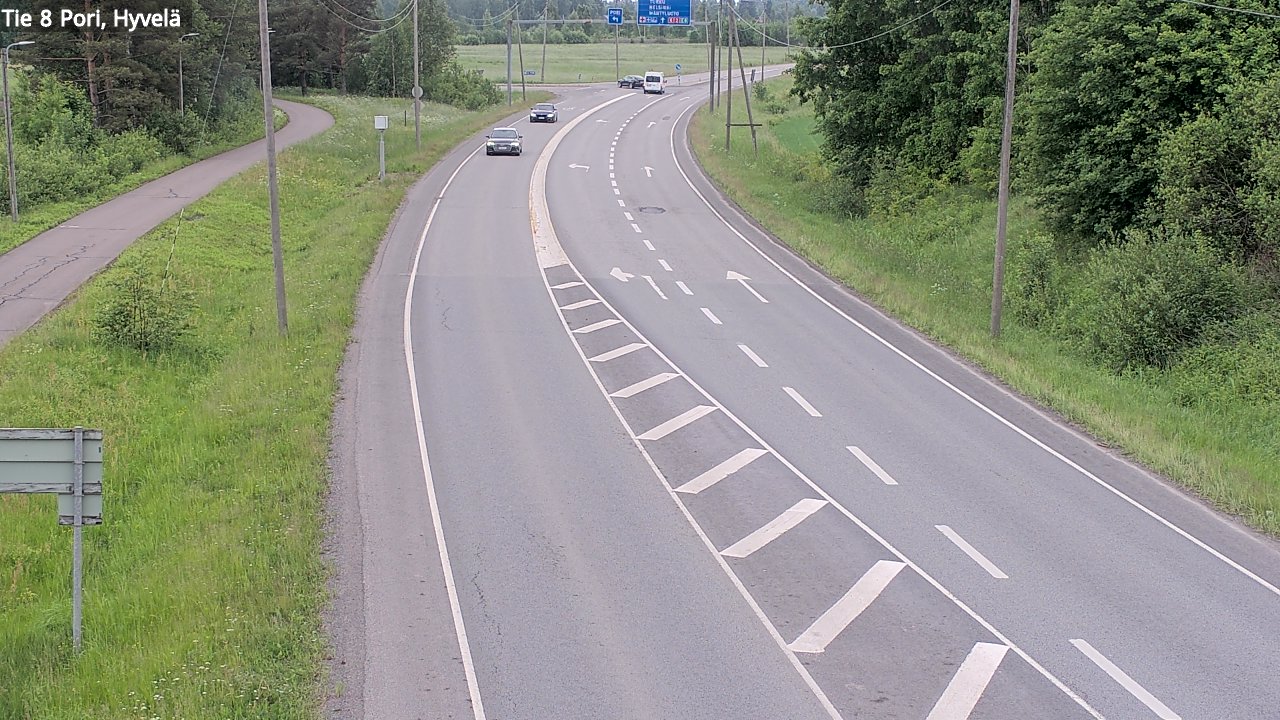 Kelikamerat Kuva Tie 8 Pori, Hyvelä, Pori, Satakunta