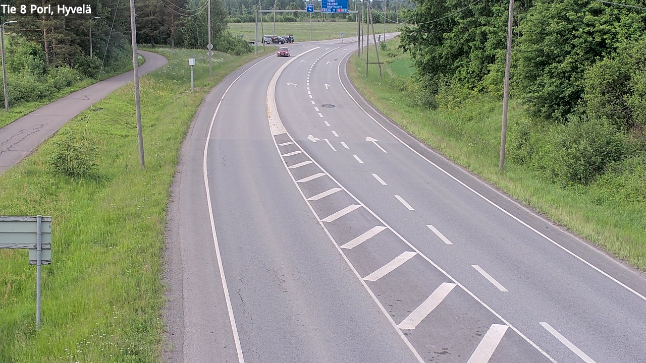 Kelikamerat Kuva Tie 8 Pori, Hyvelä, Pori, Satakunta