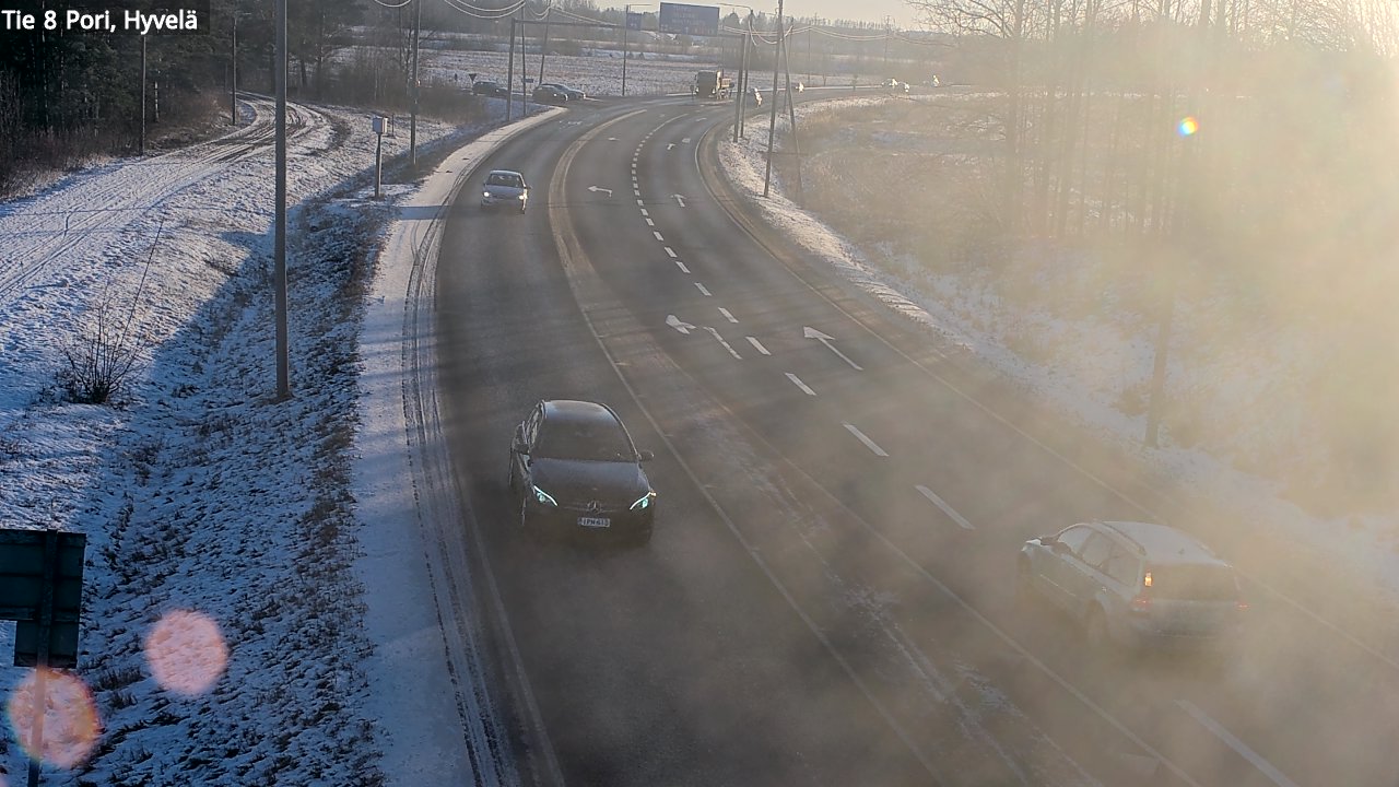 Weather Camera Image Road 8 Pori, Hyvelä, Pori, Satakunta