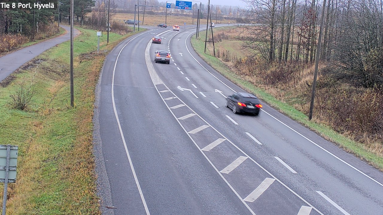 Kelikamerat Kuva Tie 8 Pori, Hyvelä, Pori, Satakunta
