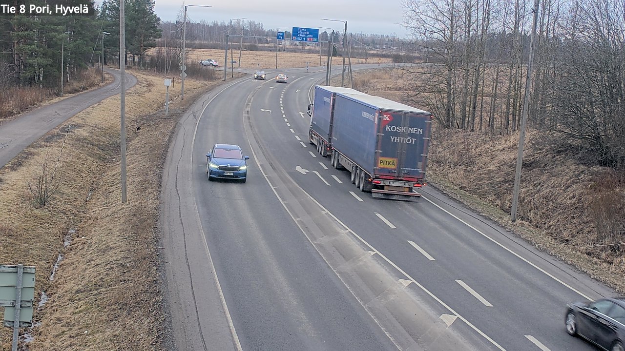 Kelikamerat Kuva Tie 8 Pori, Hyvelä, Pori, Satakunta