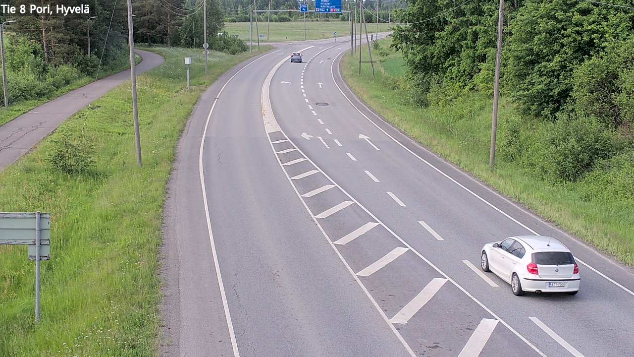 Kelikamerat Kuva Tie 8 Pori, Hyvelä, Pori, Satakunta