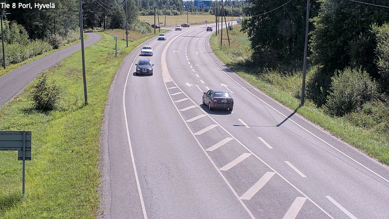 Kelikamerat Kuva Tie 8 Pori, Hyvelä, Pori, Satakunta