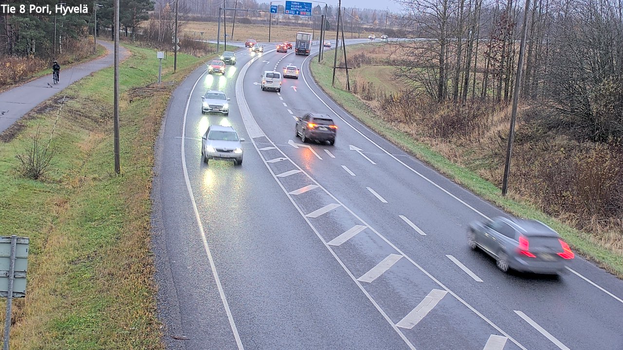 Kelikamerat Kuva Tie 8 Pori, Hyvelä, Pori, Satakunta