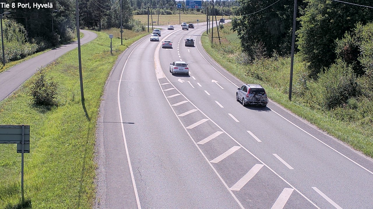 Kelikamerat Kuva Tie 8 Pori, Hyvelä, Pori, Satakunta