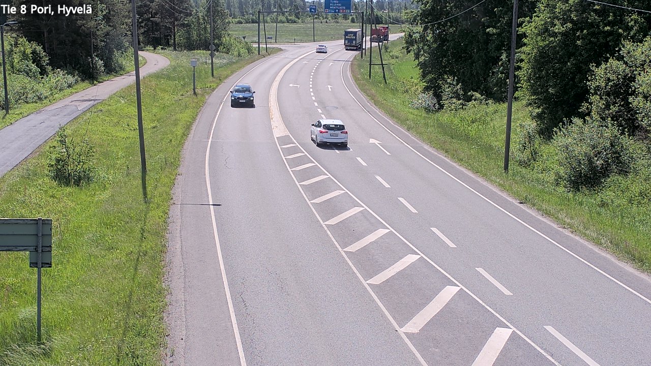 Kelikamerat Kuva Tie 8 Pori, Hyvelä, Pori, Satakunta