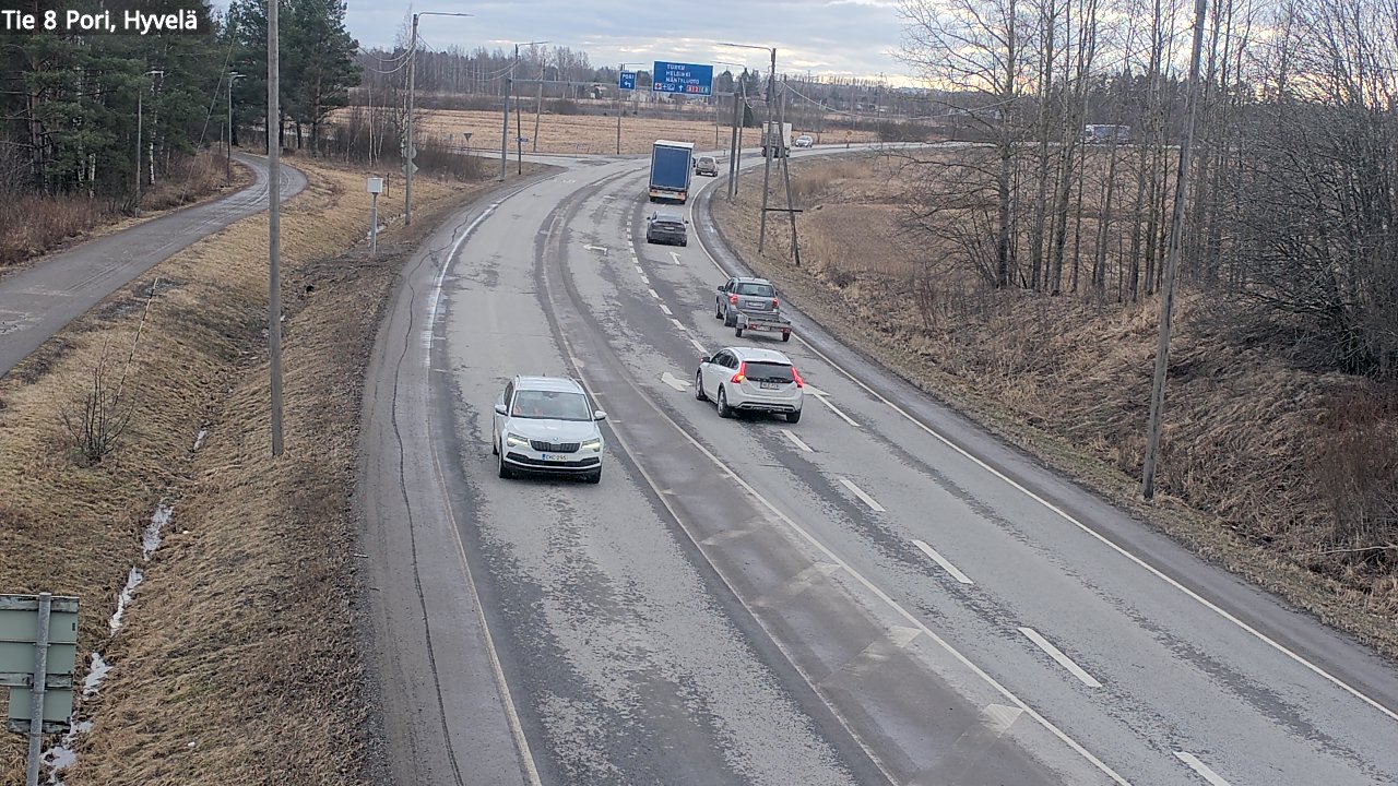 Kelikamerat Kuva Tie 8 Pori, Hyvelä, Pori, Satakunta