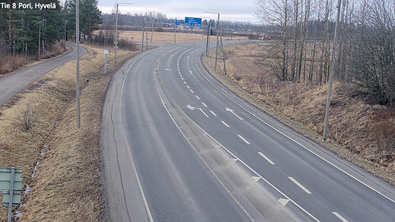 Kelikamerat Kuva Tie 8 Pori, Hyvelä, Pori, Satakunta