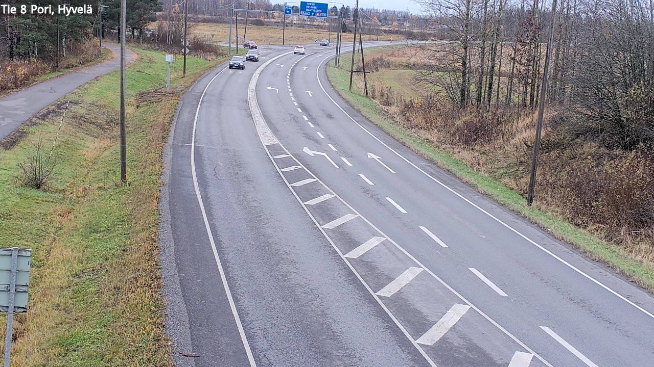 Kelikamerat Kuva Tie 8 Pori, Hyvelä, Pori, Satakunta