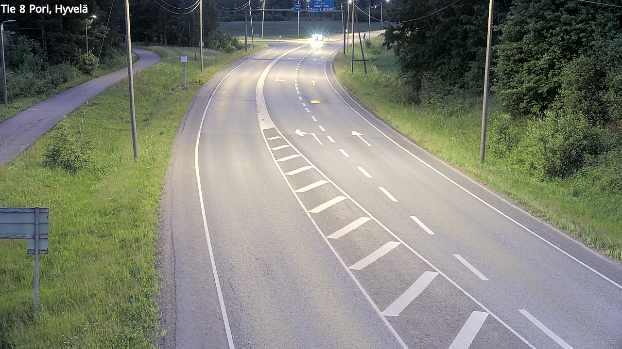 Kelikamerat Kuva Tie 8 Pori, Hyvelä, Pori, Satakunta