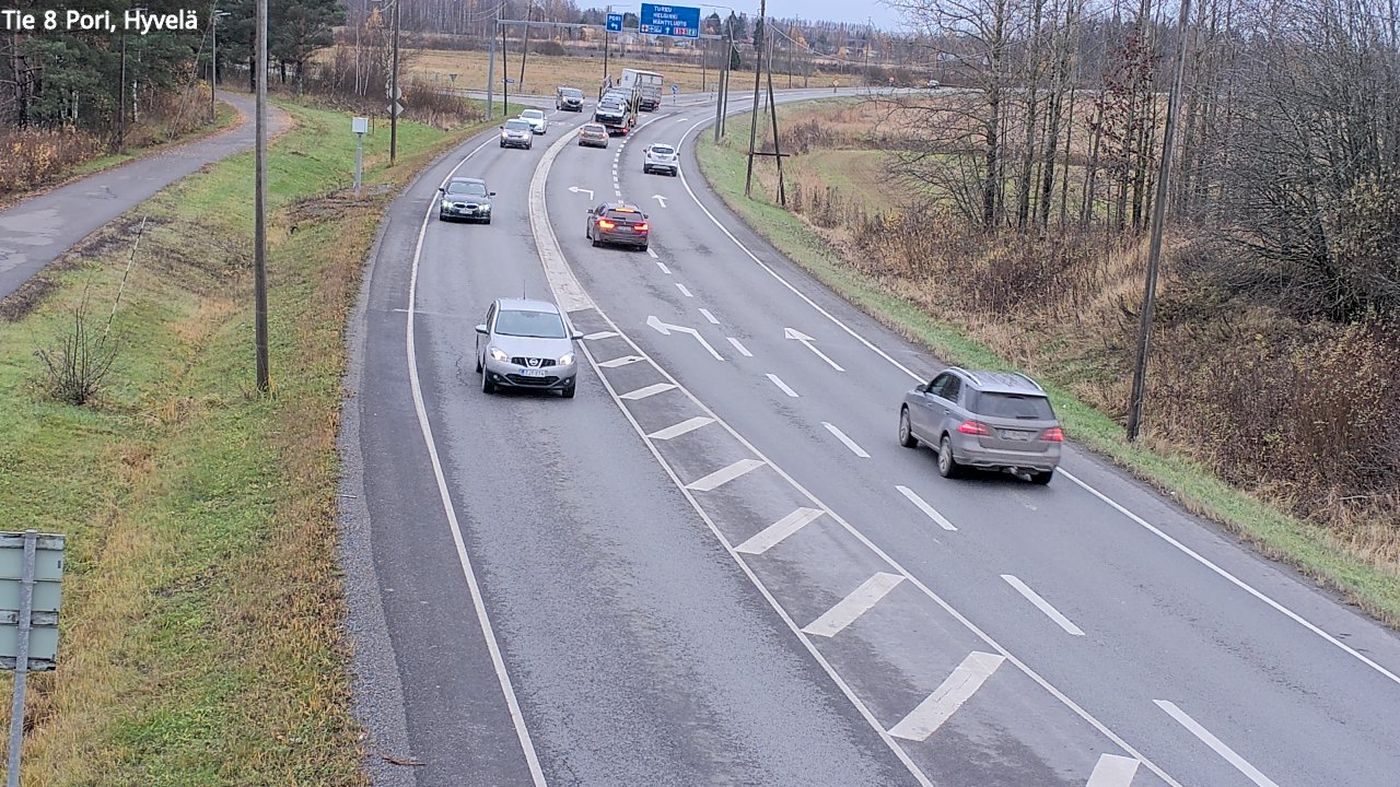 Kelikamerat Kuva Tie 8 Pori, Hyvelä, Pori, Satakunta